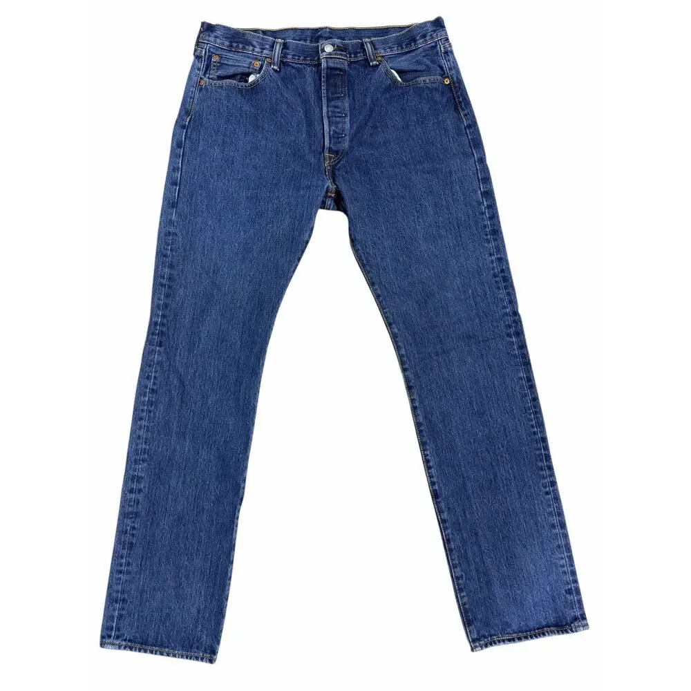 Levi’s 501 XX Mens Jeans 36X34 Blue WPL423 Button Fly Made In Mexico 100% Cotton